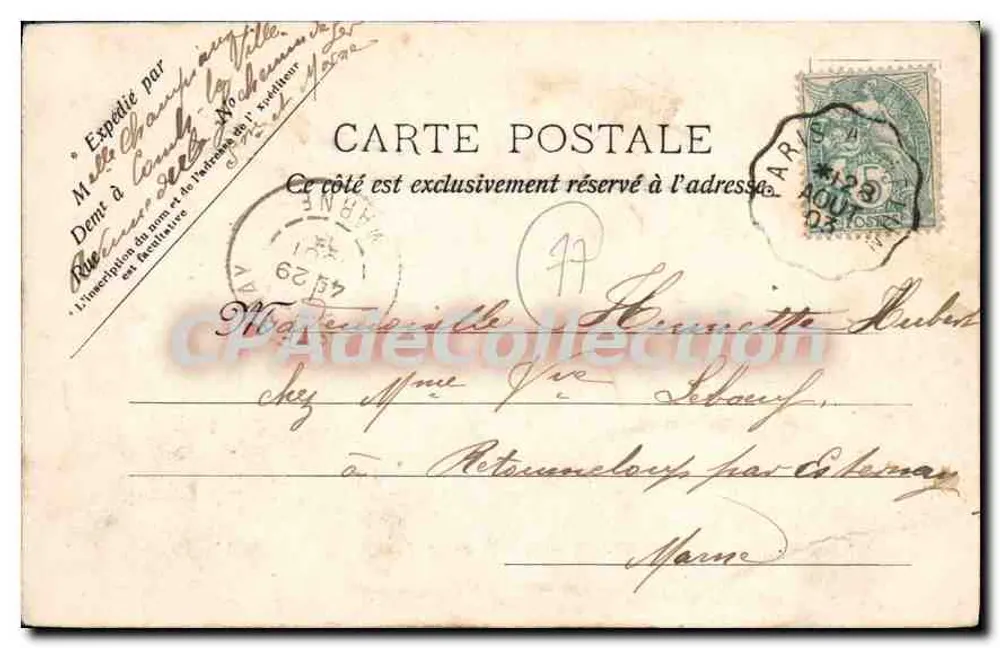 Melun — Place Saint-Léon — Collection des Galeries Melunaises V.P. n°54 - Rückseite