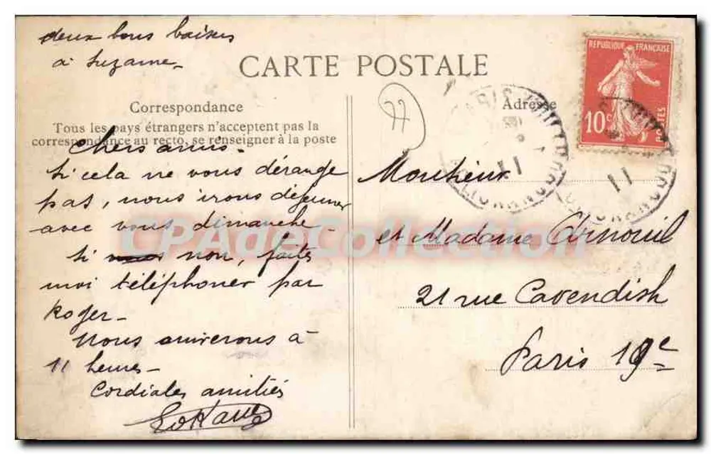 Fleury-en-Bière — Castelo e Igreja — Editor C. Lévy, n° 201 - Verso
