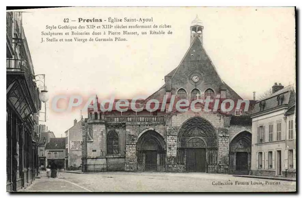 Provins — Igreja de São Ayoul — Coleção Firmin Louis - Frente