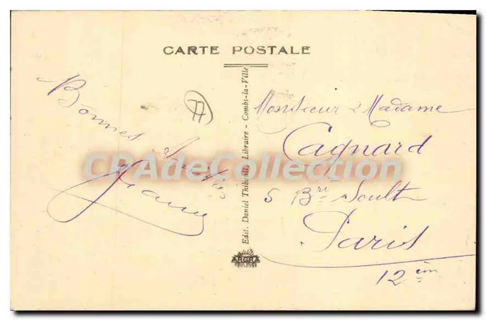 Combs-la-Ville (S.-et-M.) — Die Yerre am Pont du Breuil - Rückseite