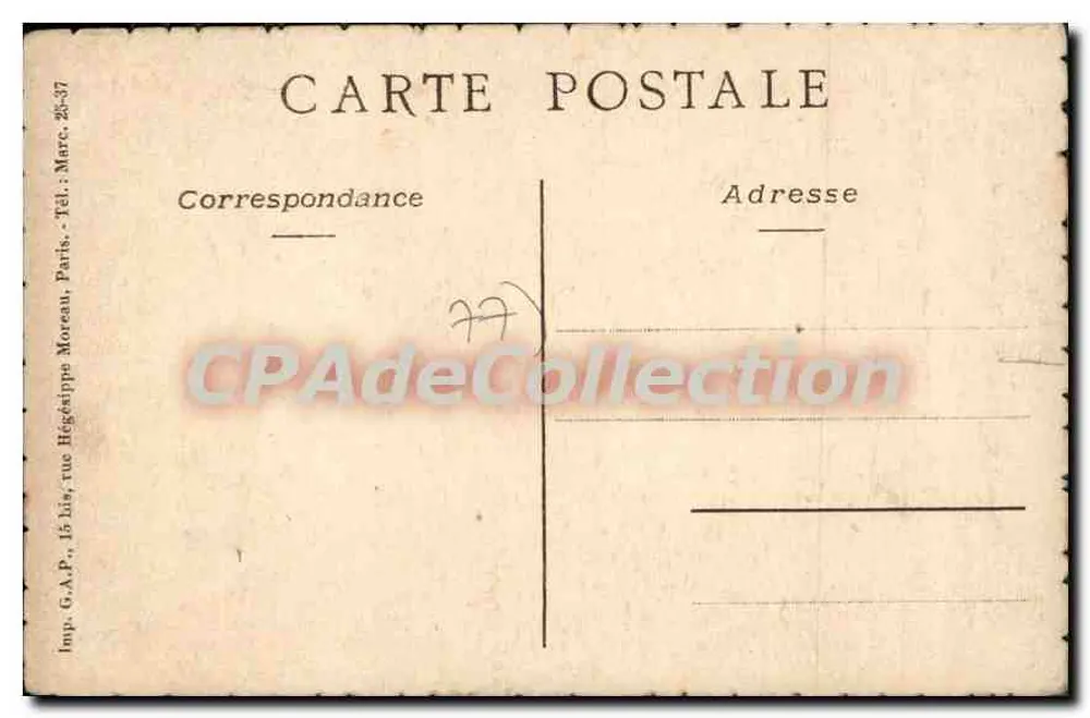 Moret-sur-Loing — La Poterne — P. Commarmond - Verso