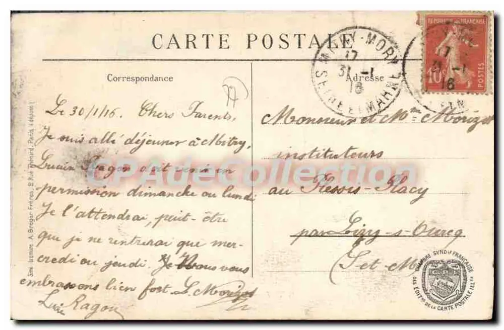 Mitry - A Igreja — editor Susset, ferragem - Verso