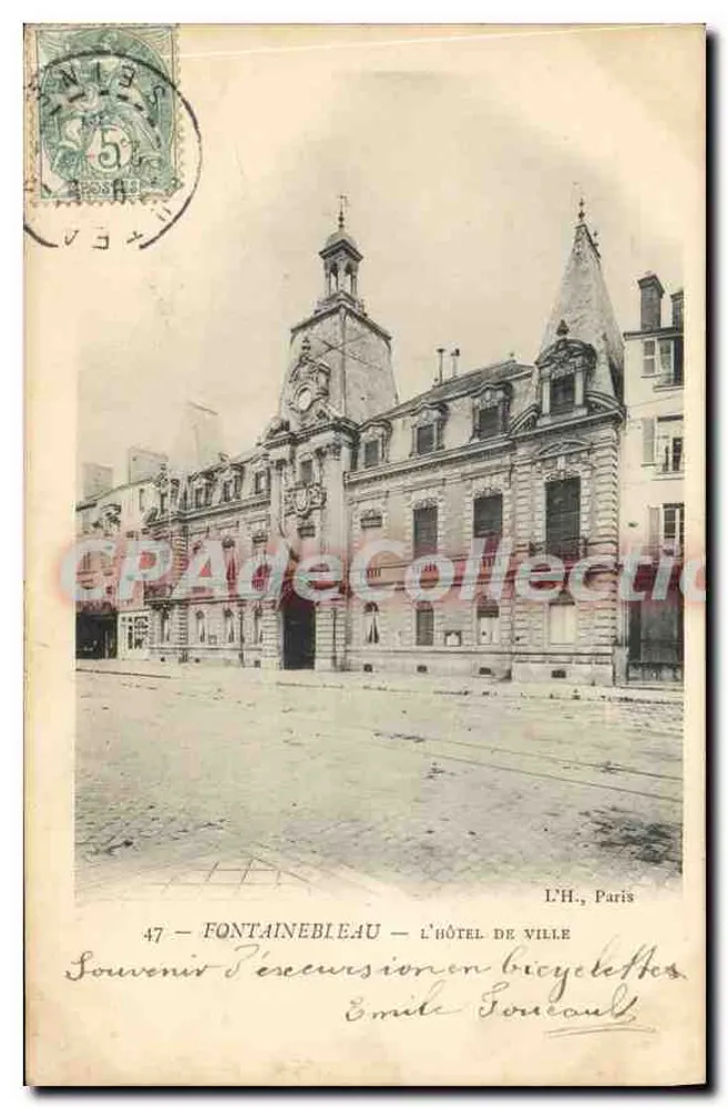 Fontainebleau — Das Rathaus — Émile Foureau - Vorderseite