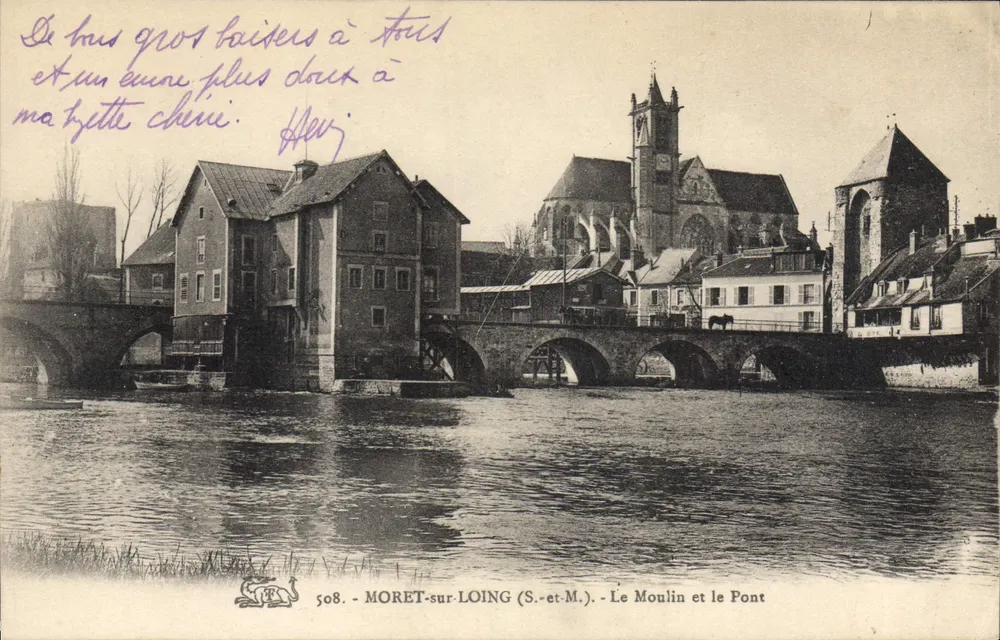 Moret-sur-Loing (S.-et-M.) — Mühle und Brücke — n° 508 - Vorderseite