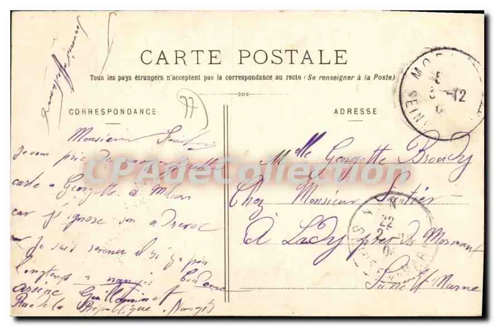 Nangis - Altes feudales Schloss, 13. Jahrhundert (Süden) — A. Mauduit, Verlag - Rückseite