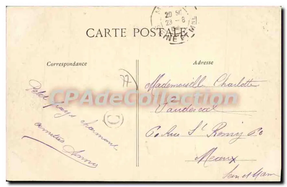 Montigny-sur-Loing — Der Loing am Grand-Loing — Imp. Moderne, n°3 - Rückseite