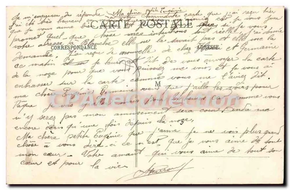 Fontainebleau — Panorama (Ansicht der Croix du Calvaire) — unbekannter Verlag, Nr. 116 - Rückseite