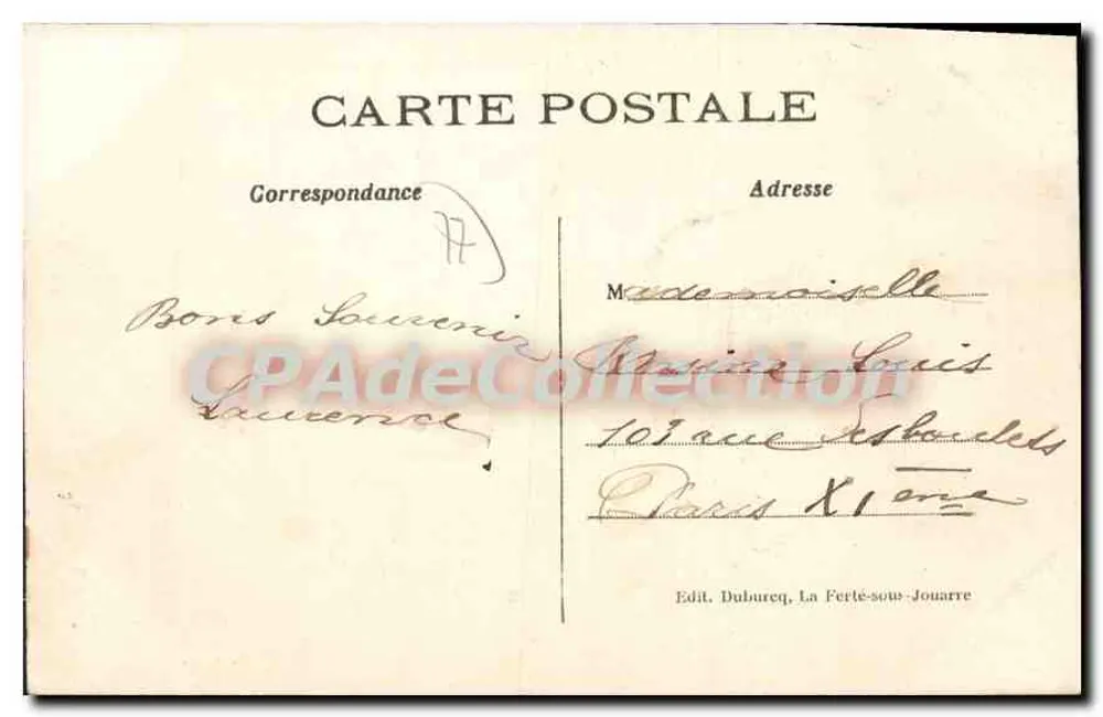 La Ferté-sous-Jouarre (S.-et-M.) — Panorama vom Bondons aus - Rückseite
