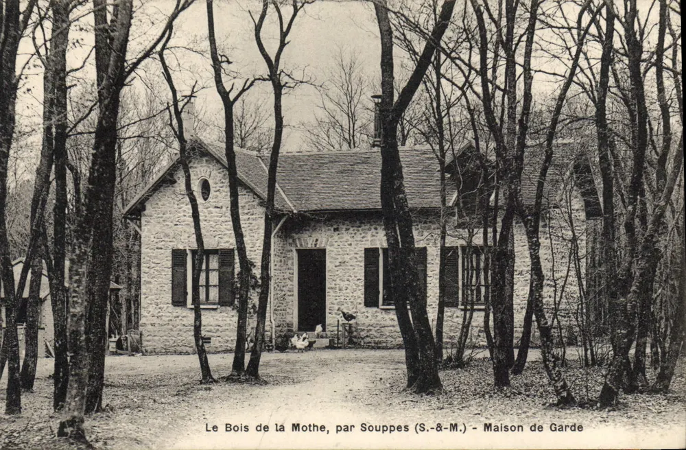 Der Bois de la Mothe, von Souppes (S.&M.) — Wachhaus - Vorderseite