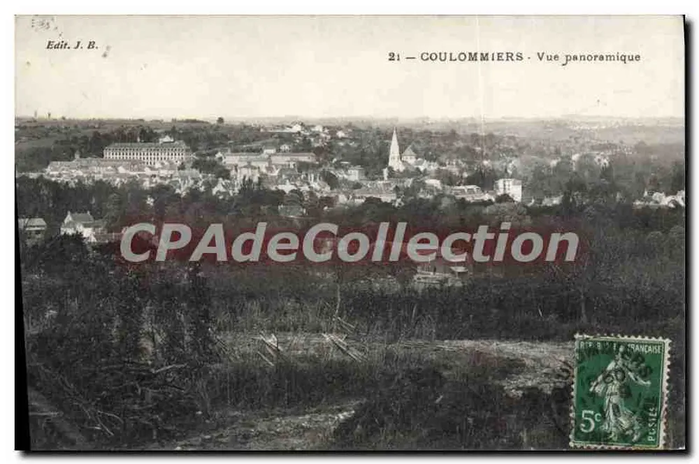 Coulommiers — Vista panorâmica — Edit. J. B. n°21 - Frente