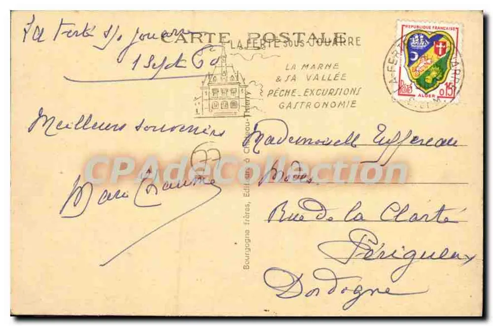 La Ferté-sous-Jouarre (S.-et-M.) — Ein Eckchen der Marne — Edit. Tranchero - Rückseite