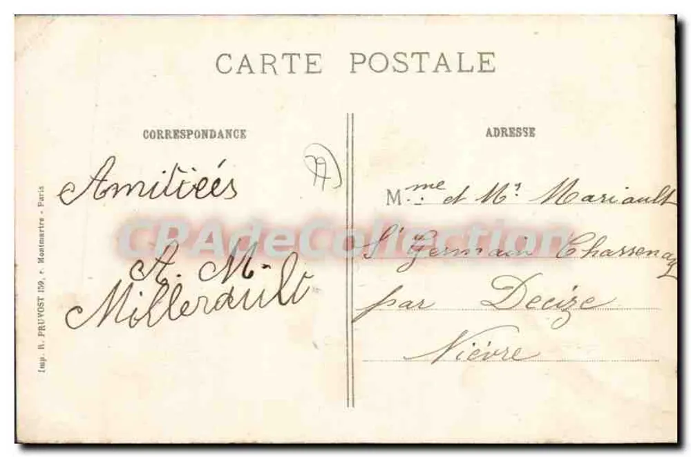 Schlacht bei Ouercy - Barcy - Das Denkmal für unsere tapferen Verteidiger - Armee von Paris - Schlachten vom 5. bis 10. September 1914 - R.P. Paris - Rückseite