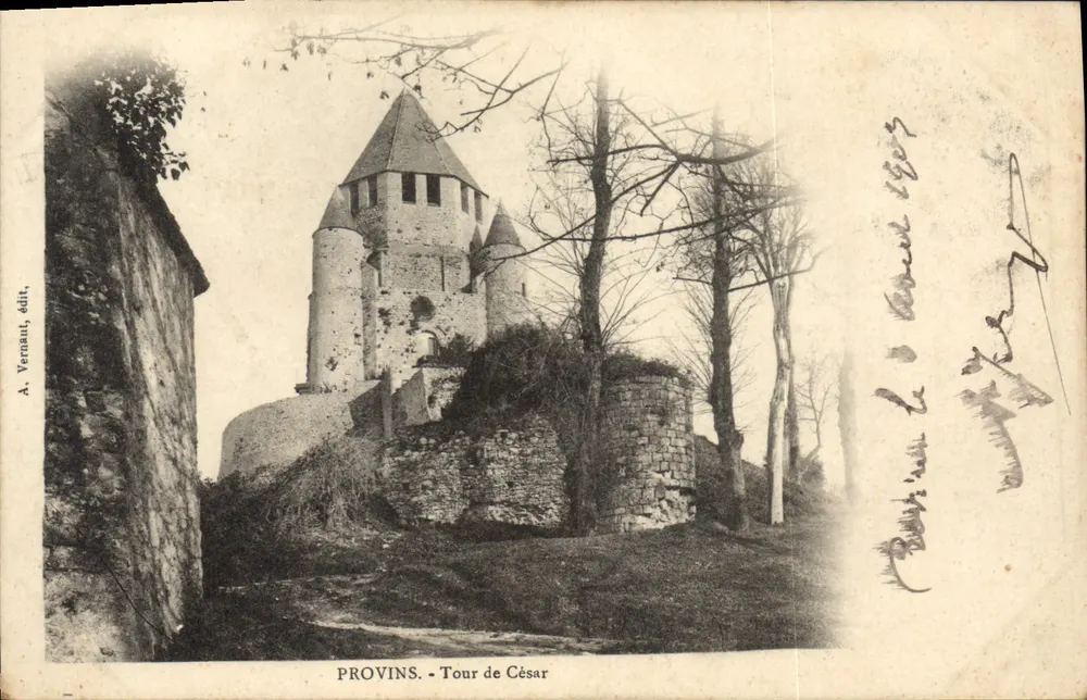 Provins - Torre de César — A. Vernaut, editor - Frente