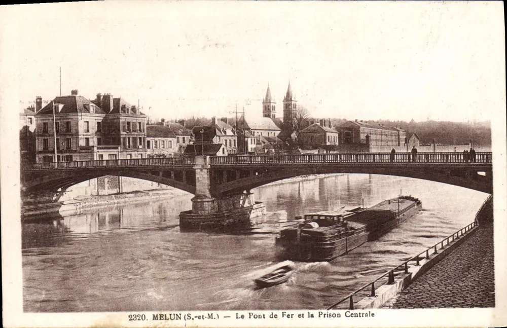 MELUN (S.-et-M.) — Der Eisenbrücke und das Zentralgefängnis - Vorderseite
