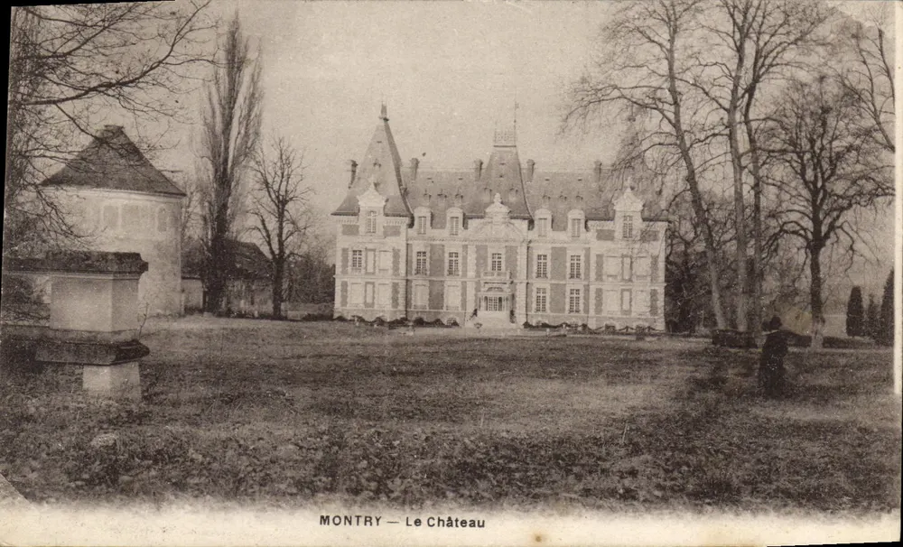 Montry — O Castelo — Editor: A. Baudin & Cie, Paris - Frente