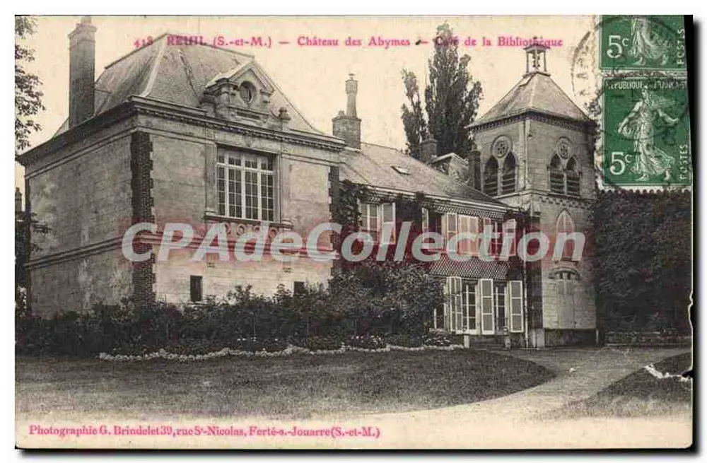 Rethel (S.-et-M.) — Château des Abymes — Côté de la Bibliothèque — Photographie G. Brindelet - Vorderseite