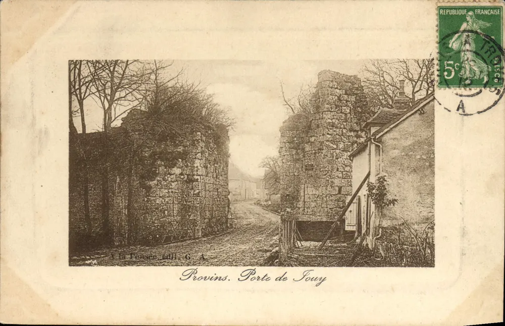 Provins. Porta de Jouy — A la Pensée, edição G. A. - Frente
