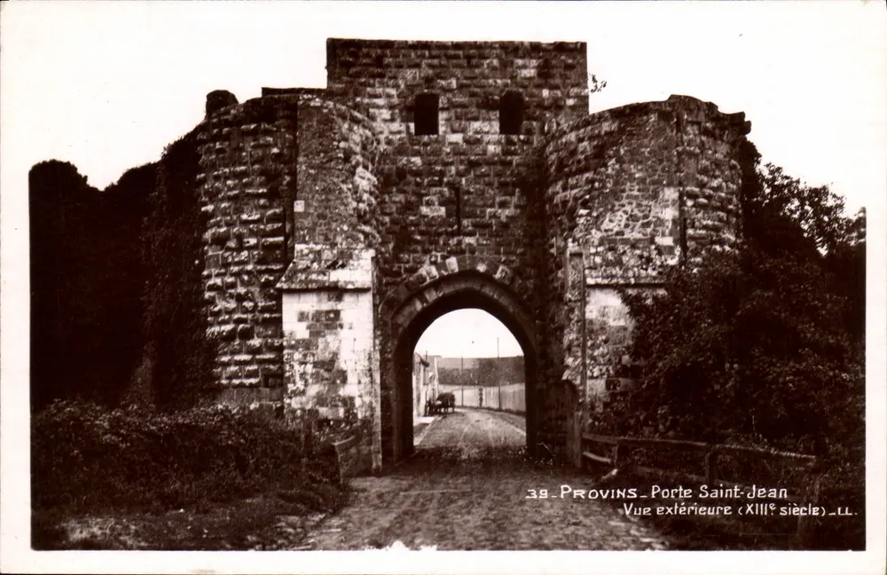 Provins - Porte Saint-Jean — Äußere Ansicht (13. Jahrhundert) — LL, Nr. 38 - Vorderseite