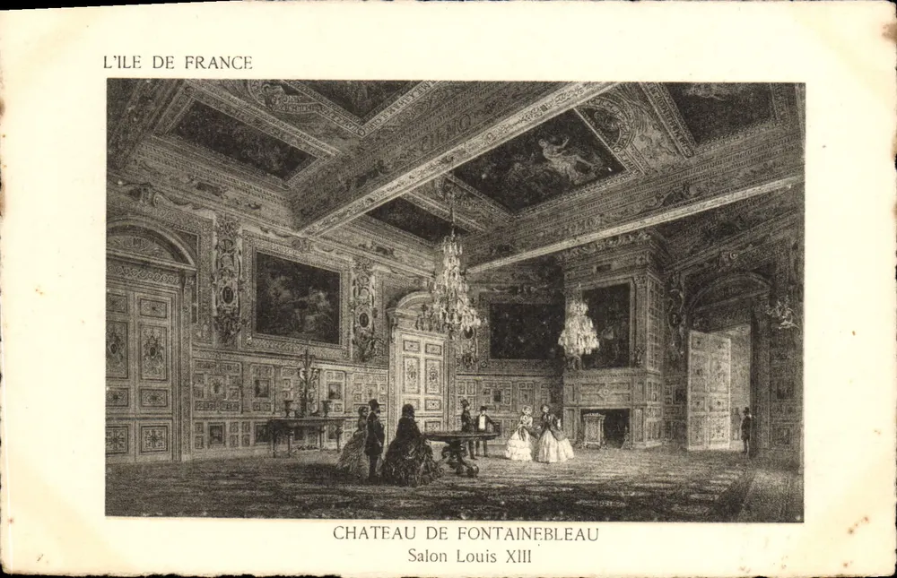 Château de Fontainebleau — Salon Louis XIII — Künstlerische Ausgabe 'SEPPA' Paris - Vorderseite