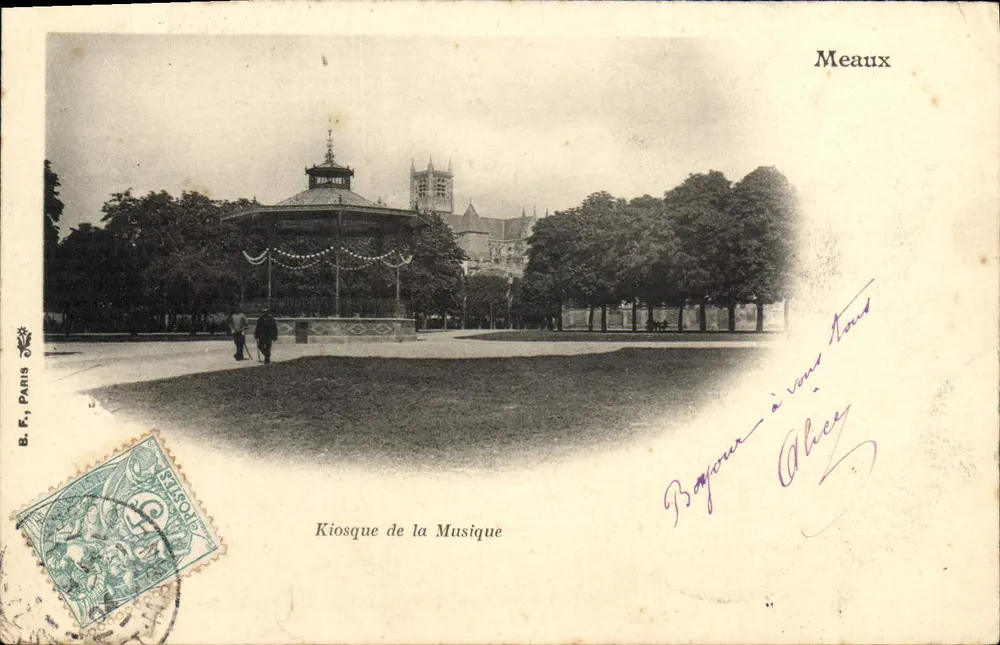 Kiosque da Música — Meaux — B. F., Paris - Frente