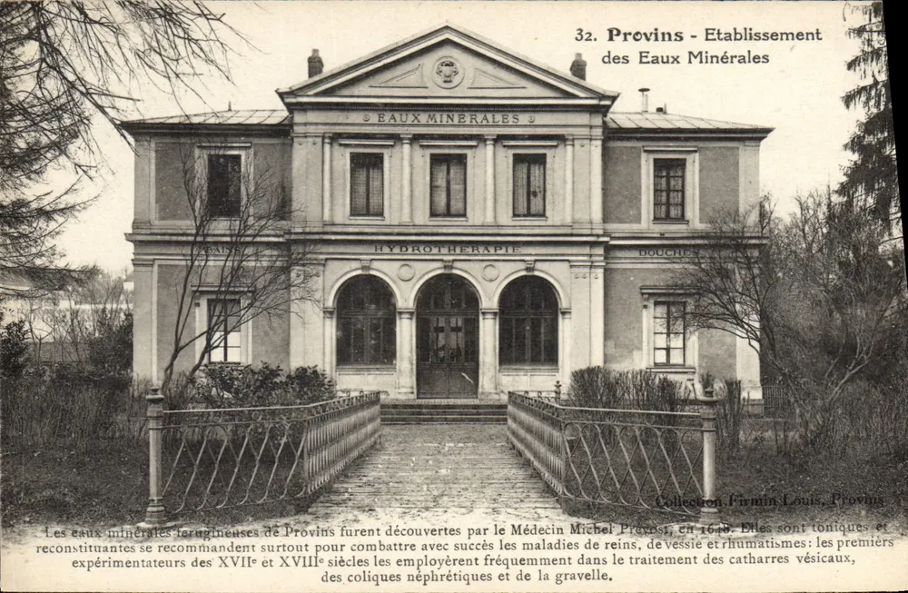 Provins - Estabelecimento das Águas Minerais — Coleção Firmin Louis Proving - Frente