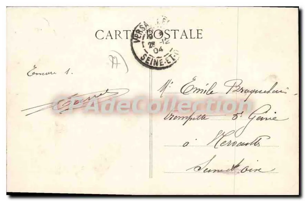 Rue Martin Preyret in Meaux — Untere Präfektur — Unbekannter Verlag, Nr. 33 - Rückseite