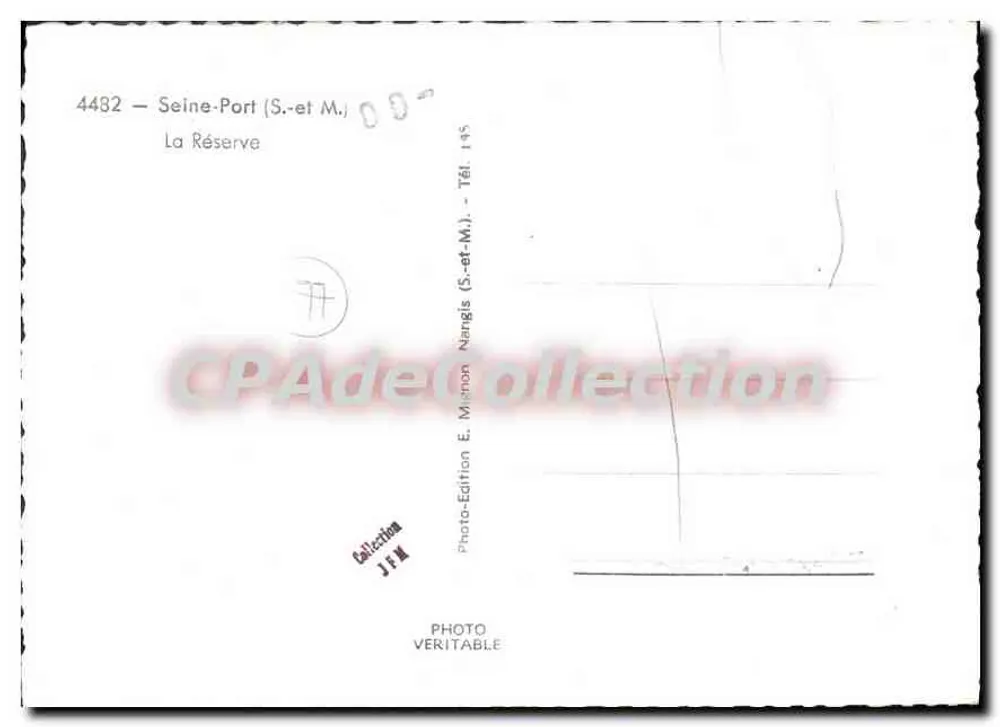 Seine-Port (S.-et-M.) — A Reserva — Photo-Édition E. Mignon - Verso