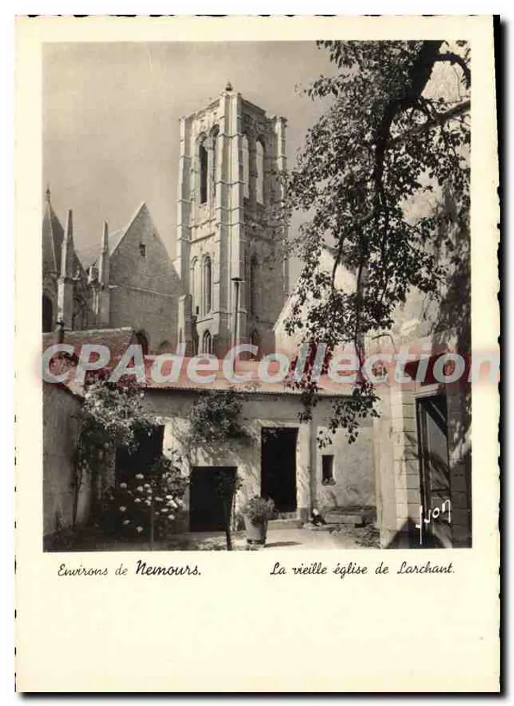 Um Nemours — Die alte Kirche von Larchant — Éditions de Luxe - Vorderseite