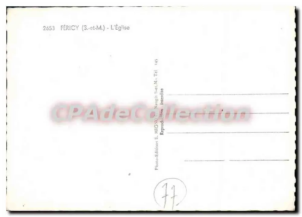 फेरिसी (S.-et-M.) — चर्च — फोटो-एडिशन ई. मिग्नॉन - पीछे