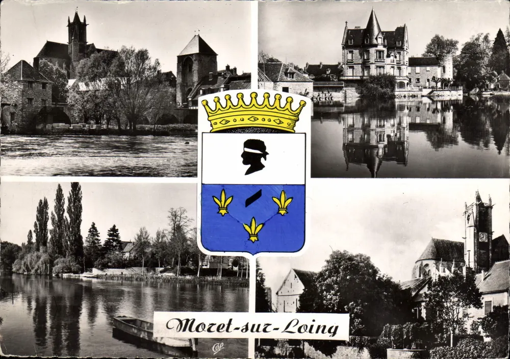 Mozet-suz-Loing — widok panoramiczny — REAL-PHOTO - Awers
