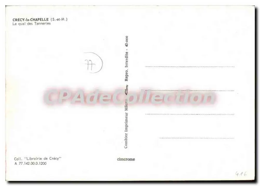 Crécy-la-Chapelle — Der Gerberquai — Buchhandlung Crécy - Rückseite