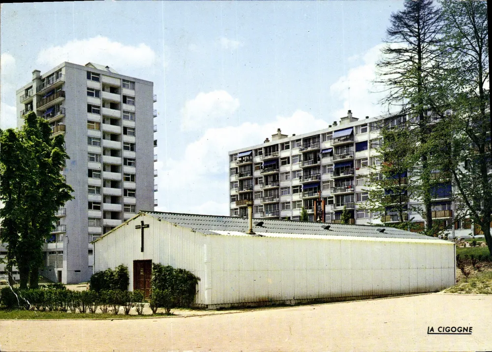 Kirche der Störche — Wohnanlage 'Les Fougères' — Editions 'La Cigogne' - Vorderseite
