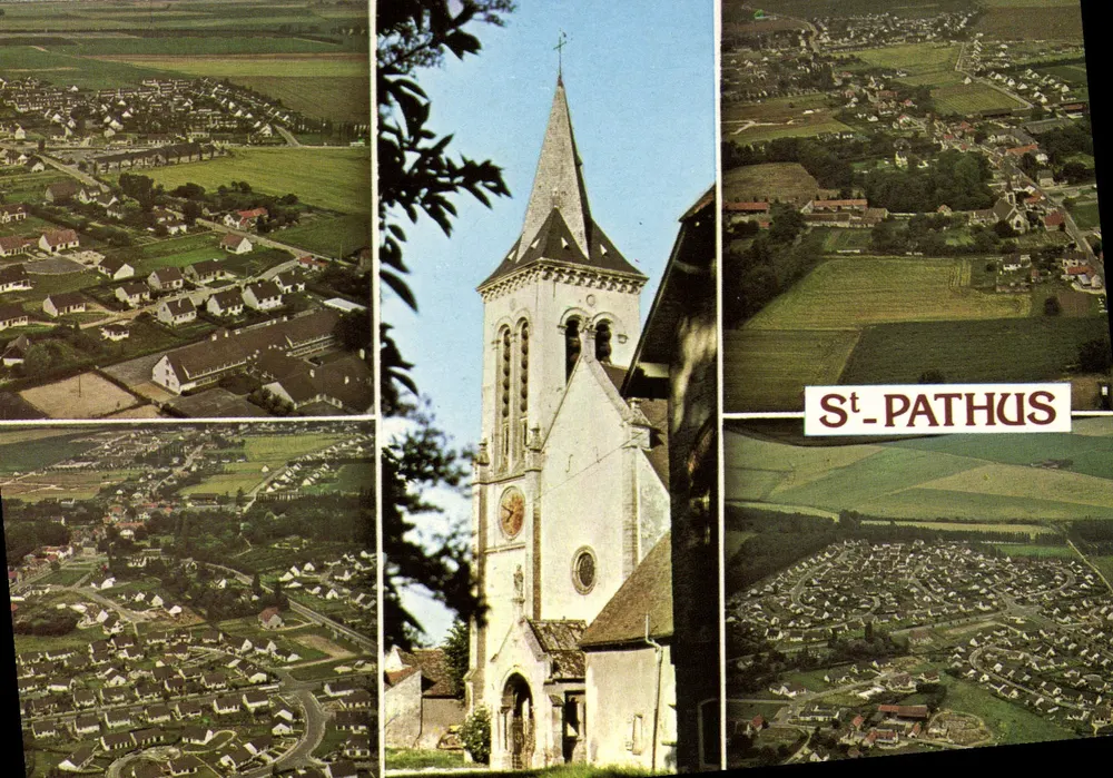 St-Pathus — vista aérea e igreja — Vistas aéreas - Frente