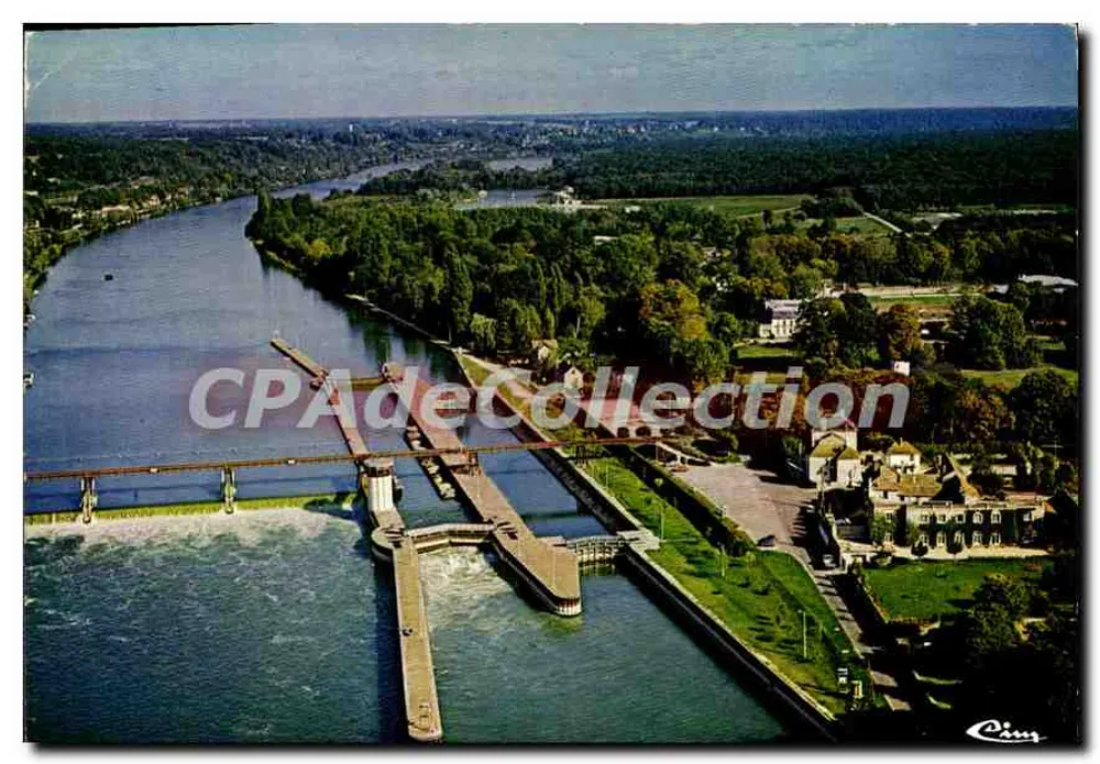 Bois-le-Roi — Luftbild des Staudamms — Cing - Vorderseite