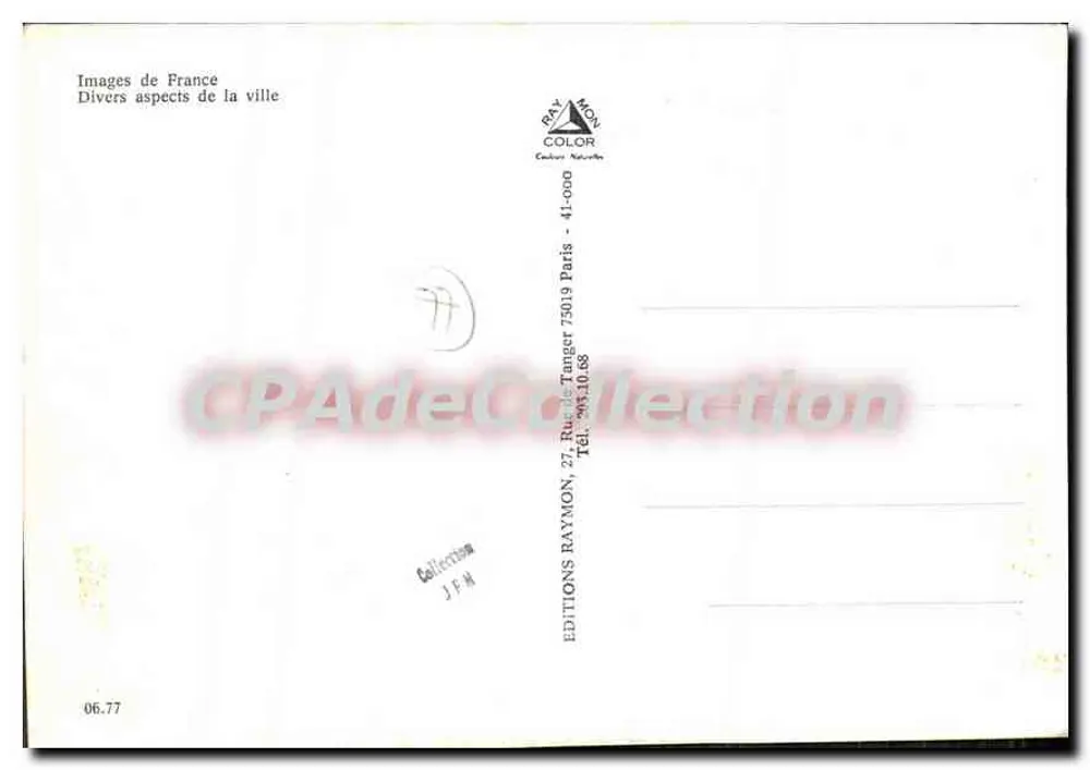 Melun — bairro residencial e igreja — Edições Images de France, n° 06.77 - Verso
