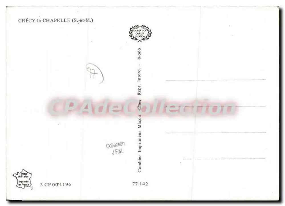 क्रेसी ला चापेल - पैनोरमिक दृश्य - प्रिंटरी कॉम्बियर, श्रृंखला 8-000 - पीछे