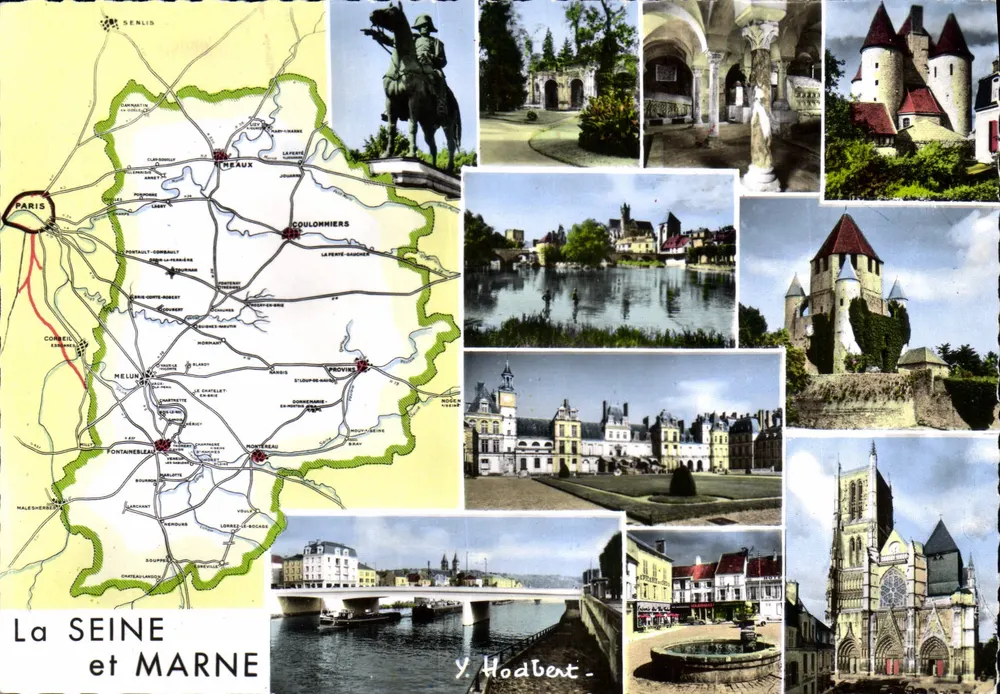 Seine-et-Marne — Carta postal panorâmica — Éditions Yves Hodbert - Frente