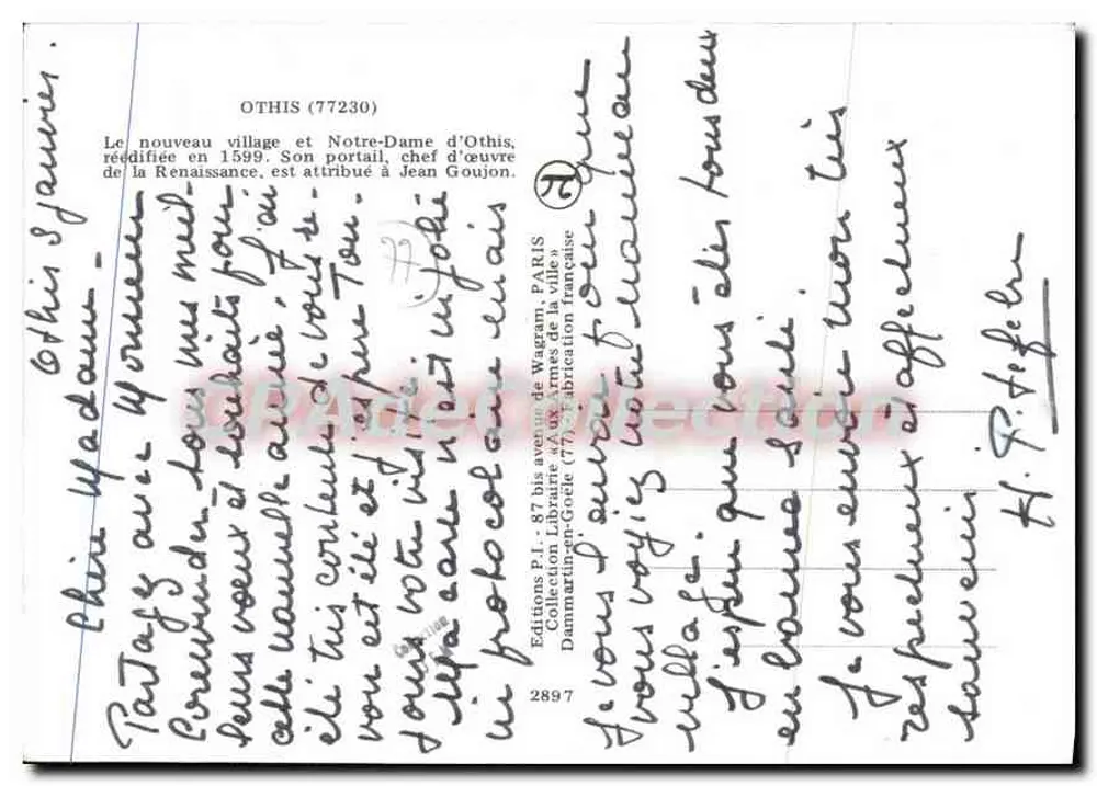 Othis — O novo vilarejo e Nossa Senhora de Othis — Edições P.L. - Verso