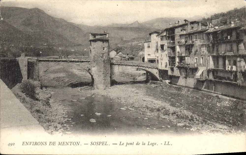 Sospel — Die Brücke der Loge — LL, n°492 - Vorderseite