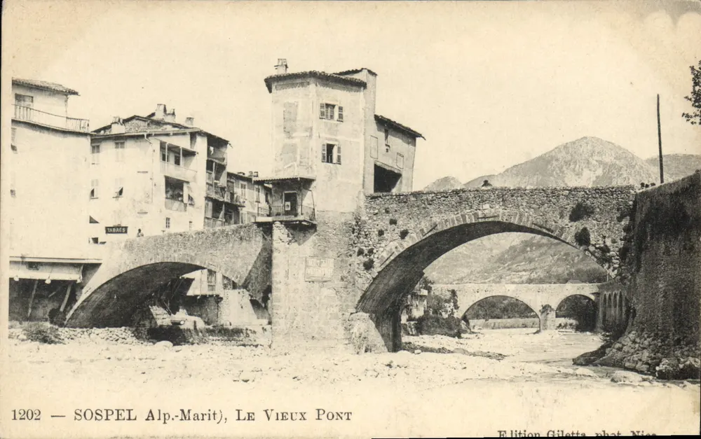 Sospel (Alpes-Maritimes), Der Alte Brücke — Edition Gilletta, Foto Nica - Vorderseite