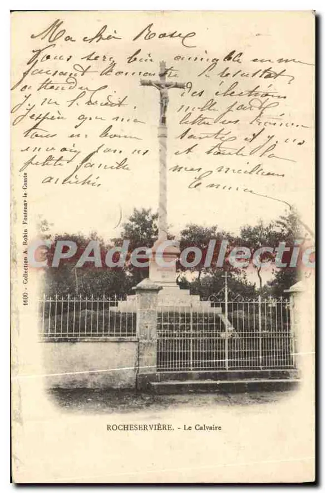 O Calvário em Rocheservière — editor A. Robin, Fountaine-la-Comte, n°1600 - Frente
