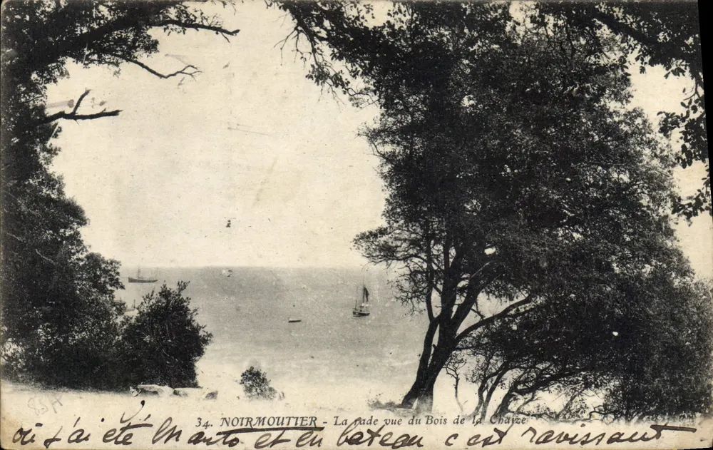 Noirmoutier - Ausblick auf die Bucht vom Bois de la Châtre — anonymer Verlag, Nr. 34 - Vorderseite