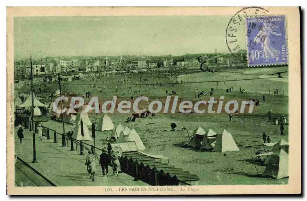 Les Sables-d'Olonne - A Praia — Edição dos Yonnais, n°106 - Frente