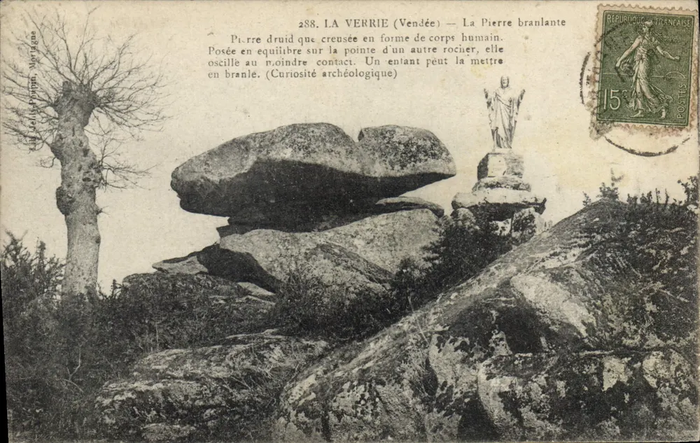 La Pietra Oscillante — Curiosità archeologica — La Loue, Puyraveau, n°288 - Recto