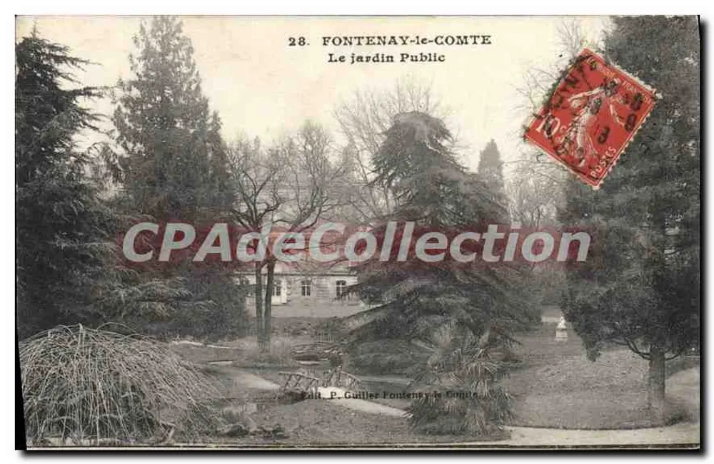Fontenay-le-Comte — Publiczny ogród — Wyd. P. Guiller, Fontenay-le-Comte - Awers
