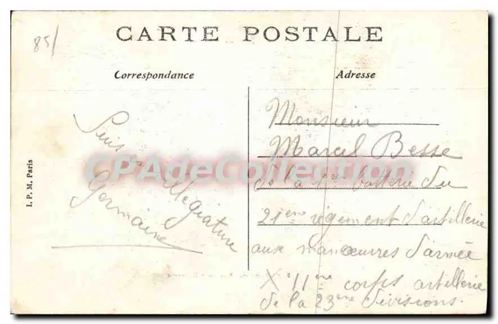 Fontenay-le-Comte — Publiczny ogród — Wyd. P. Guiller, Fontenay-le-Comte - Rewers