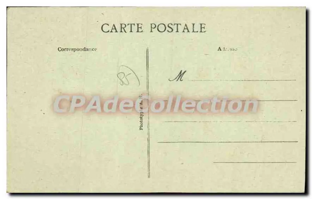 Sainte-Hermine (Vendée) — Ansicht der alten Burgtürme — Sammlung Peré - Rückseite