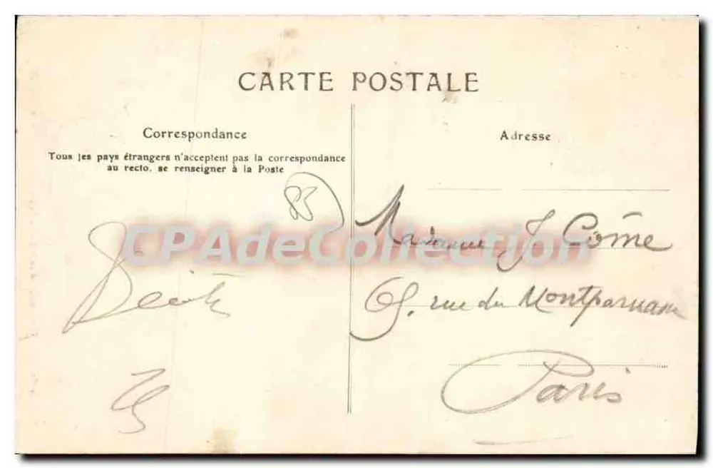 La Culbute — Lucien Amraud, Sables d'Olonne, N° 2250 - Verso