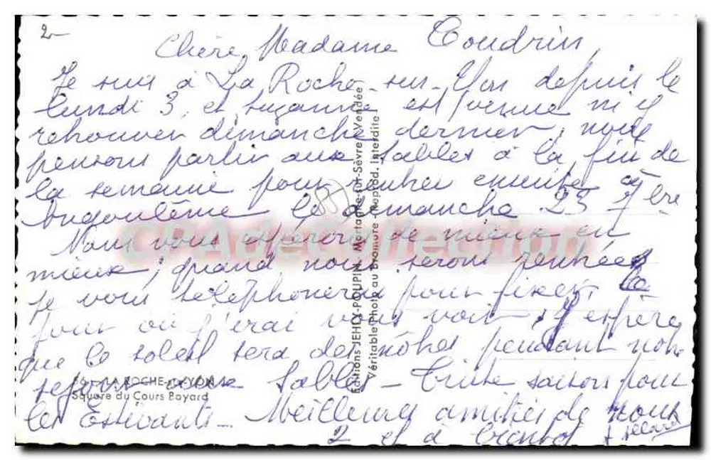 Fontaine du Square du Cours Bayard — Paris — editada por JEHLY - Verso