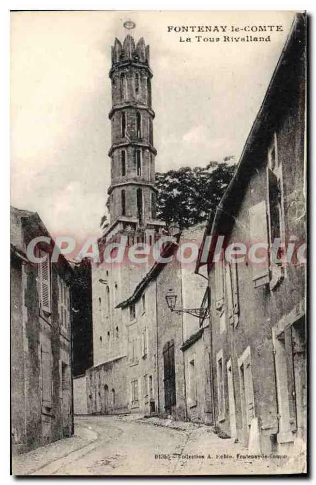 Fontenay-le-Comte — A Torre Rivalland — Coleção A. Robin - Frente